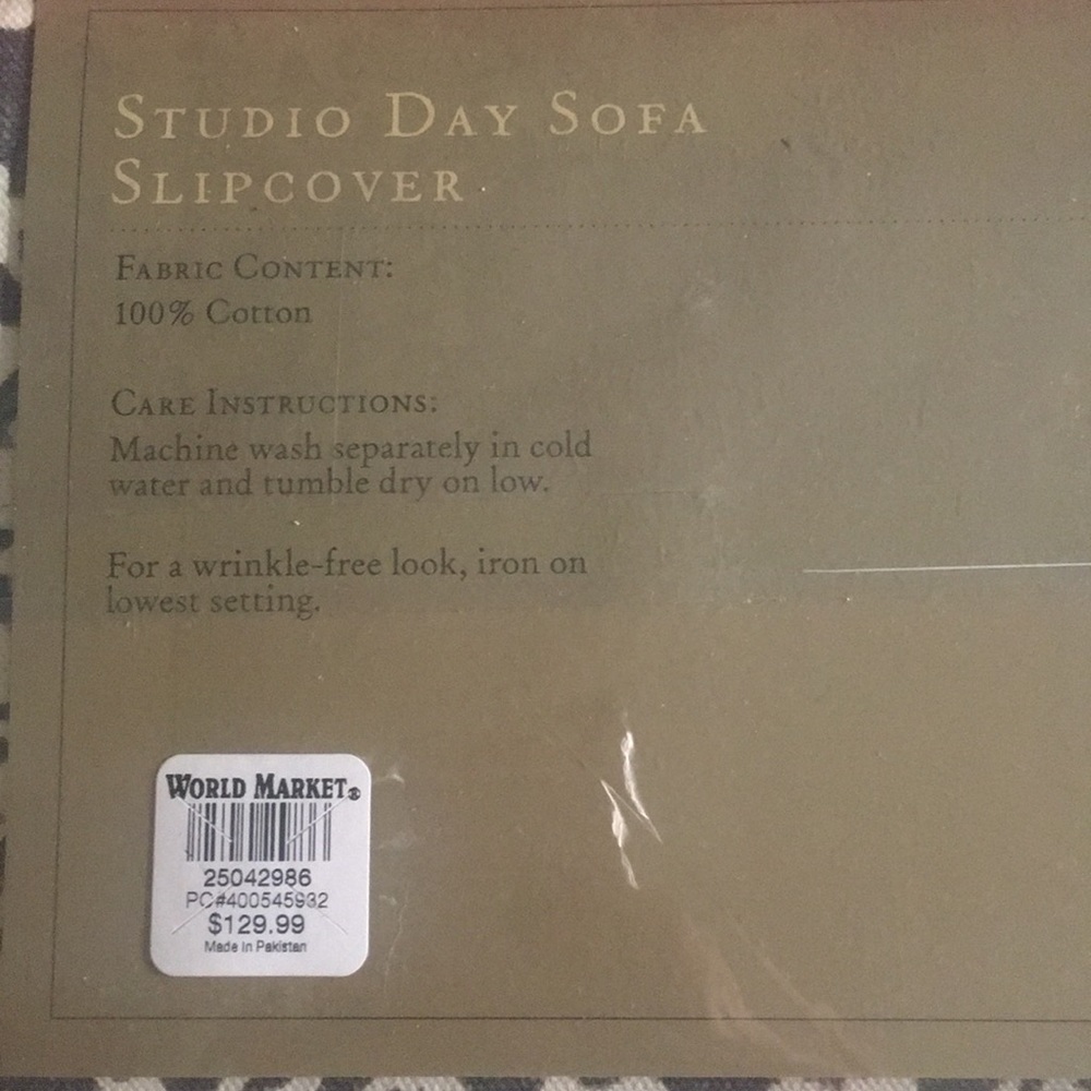 Studio Day Sofa Slip Cover / World Market